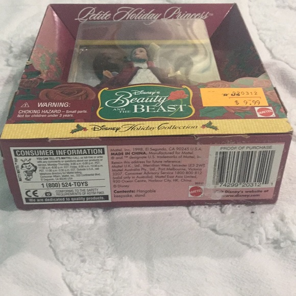 Disney Belle - petite holiday princess doll with stand - Picture 4 of 7